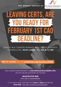 Leaving Certs, are you ready for February 1st CAO deadline?