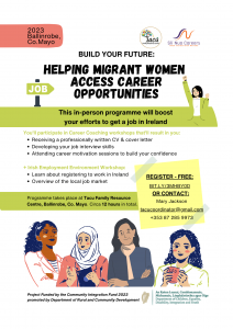New career programme will help migrant women access career opportunities